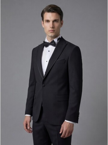 Black Three-Piece Tuxedo
