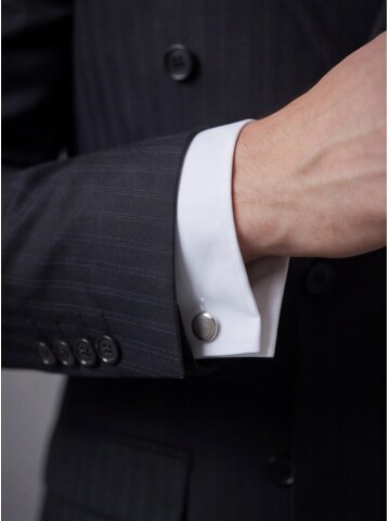 Siyah Sivri Yaka Kruvaze Takım Elbise