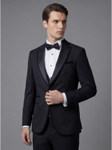 Black Three-Piece Tuxedo