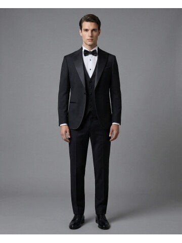 Black Three-Piece Tuxedo