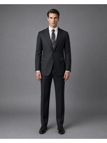 Black Wool Suit