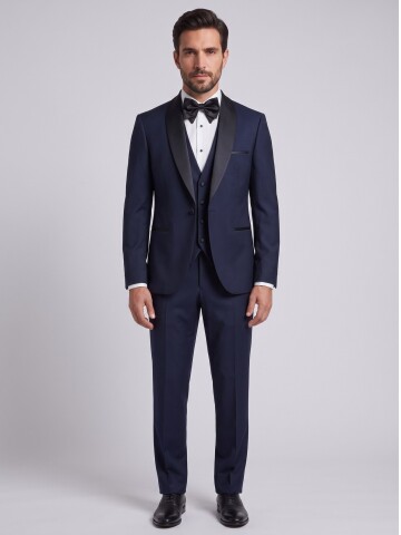 Navy Blue Wool Tuxedo