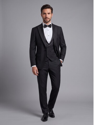 SUIT SARTORIA BLACK PEAK COLLAR TUXEDO 5708