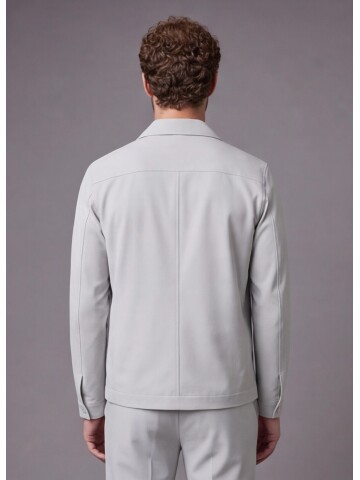 Stone Casual Shirt-Collar Comfort Fit Suit