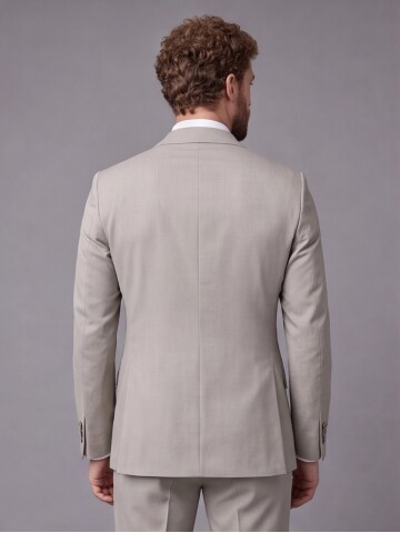 Taş Slim Fit Mono Yaka 2 Düğmeli Takım Elbise